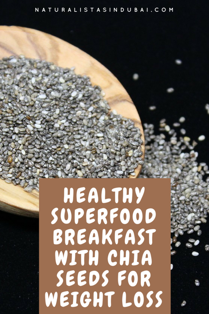 Healthy Superfood Breakfast with Chia Seeds for Weight Loss