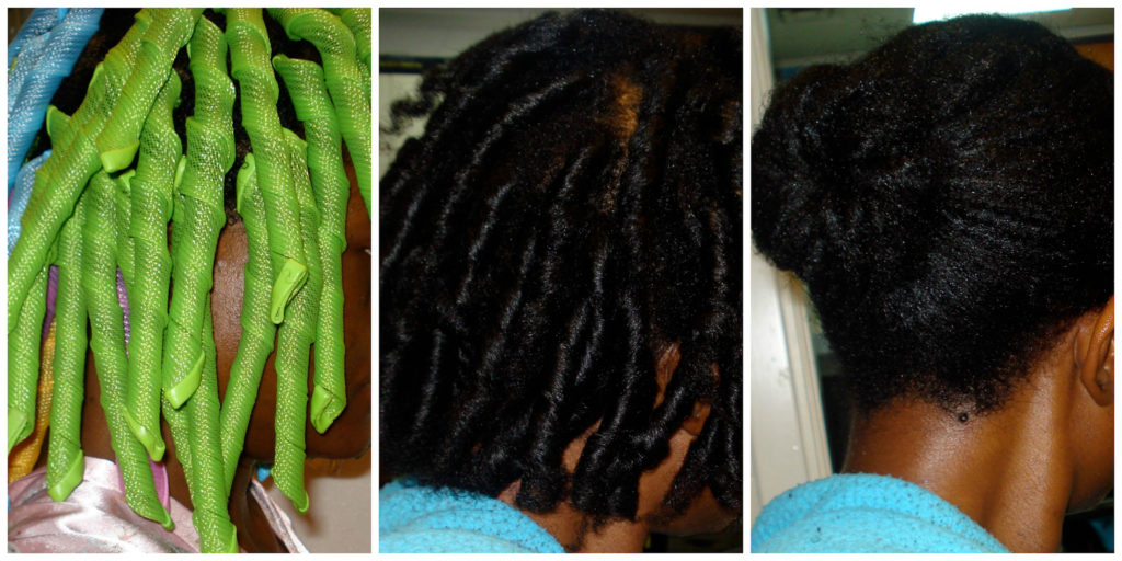 curlformers set on natural hair