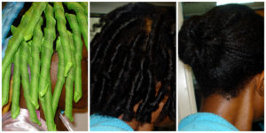 curlformers set on natural hair