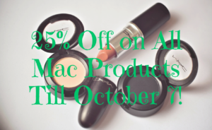 25% Off on All Mac Products Till October 7!
